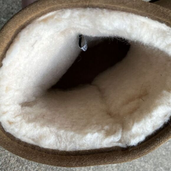 Bearpaw Val Brown Suede Wool Sheepskin Lined Winter Boots Shoes Womens Size 10 - Picture 11 of 15